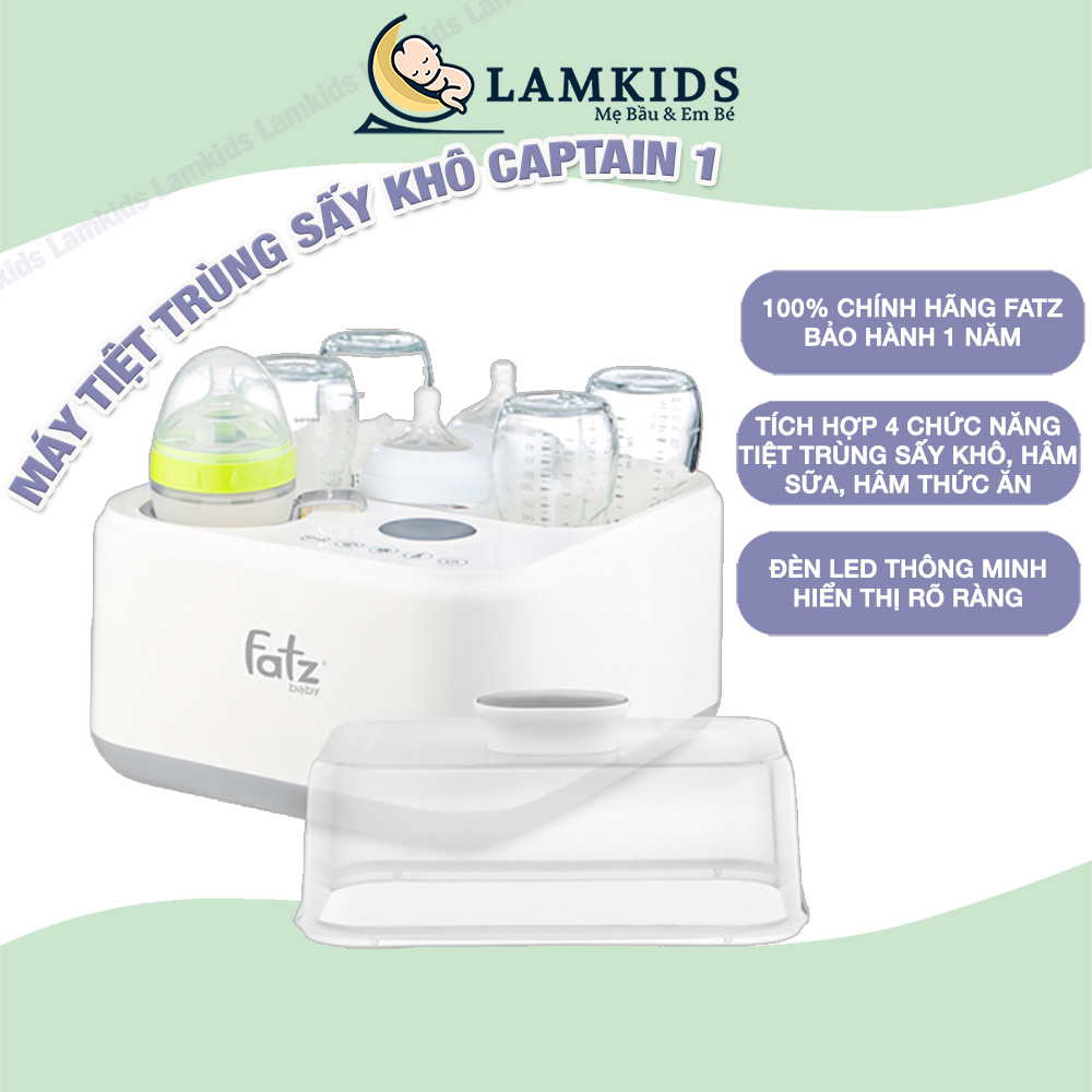 Máy Tiệt Trùng Sấy Khô Hâm Sữa Fatzbaby Captain 1 Đa Năng 4 Trong 1